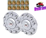 Front Set, '12 - Dodge 4500 / 5500 19.5 Wheel Hub Cover Cap Phoenix New. Price: $187.45.