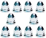 Lot Of 10 Roadpro W-33MM Flanged Chrome Plated Lug Nut Cover Bulk New. Price: $28.95.