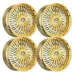 (SET-4) Azara AZA-526 22X8.5 5X114.3/5X4.5 38MM Nano Gold Wheels Rims Inch New. Price: $2074.79.