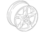 Genuine Audi Wheel Alloy 4M0-601-025-AC New. Price: $1096.18.