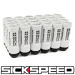 Sickspeed 24 Pc White Aluminum Extended 50MM Lug Nuts Wheels 14X1.5 New. Price: $84.88.