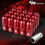 J2 M12 1.5 Red Aluminum 21MM OD/50MM 20PCS Open End Lug Nut Set W/extention New. Price: $32.99.