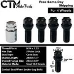 Bmw Mini Black 14X1.25 Wheel Lock Lug Bolt 28MM Shank + Key Fit F-body/g-body New. Price: $23.09.