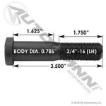 Automann 201.6082L Wheel Stud New. Price: $28.62.