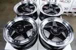 Kudo Racing Wheels Rims 18X8 5X114.3 Black W/polish Lip 20.7 Lbs Toyota Camry New. Price: $879.00.
