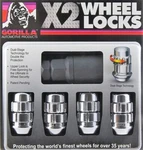 Wheel Locks 14MM 1.50 Bulge Acorn Chrome 14X1.5 Gorilla X2 *new*. Price: $37.99.