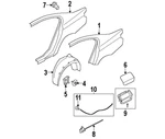 Bmw 51717065773 Genuine Oem Bumper Cover U-nut New. Price: $10.53.
