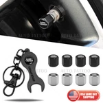 4PCS Hex Land Rover Car Tire Wheels Air Stem Dust Valve Cap Cover + Keychain New. Price: $9.99.