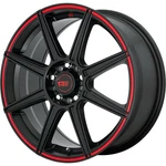 One 17X7 Motegi MR142 CS8 5X112/5X114.3 40 Black Red Wheel Rim 72.56 New. Price: $254.00.