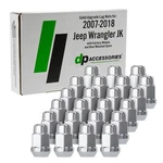 Chrome Lug Nuts For 2007-2018 Jeep Wrangler Jk With Factory Wheels New. Price: $48.00.