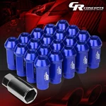 J2 M12 X 1.25 7075 Aluminum 25MM OD/50MM 20PCS Close End Lug Nut W/adapter Blue New. Price: $39.99.