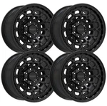 (SET-4) Wesrock HK-12 17X9 6X5.5/6X139.7 Satin Black 30MM Wheels Rims Inch New. Price: $892.00.
