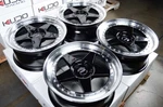 Kudo Racing Wheels Rims 18X8 5X114.3 Black With Polish Lip 20.7 Lbs Honda Accord New. Price: $879.00.