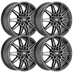 (SET-4) Fondmetal Thoe 20X8 5X112 26MM Black Machined Wheels Rims Inch New. Price: $1476.00.