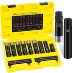 11PCS Master Lug Nut Key - 5, 6, 7, 10, 12 Spline Socket Set, Wheel New. Price: $79.39.