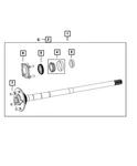 Genuine Mopar Wheel Lug Stud 68398367AA New. Price: $9.40.