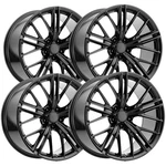 (set Of 4) Replica FR28 ZL1 20X9 5X120 +25MM Gloss Black Wheels Rims New. Price: $1126.96.