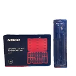 Neiko (lot Of 2) Metric Universal Locking Lug Nut Master Key Set/impact Bar New. Price: $69.99.