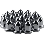 33MM Chrome Push-on Lug Nut Covers For Semi Trucks, Abs Bullet Flanged, 20 Pack New. Price: $29.99.