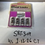 24160 Chrome Cone Seat Wheel Locks (M12 X 1.75 Thread Size), / Key New. Price: $27.00.