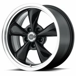 17" American Racing AR105 Torq Thrust 17X8 5X5 Black Machined Wheel 0MM Rim New. Price: $285.00.
