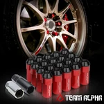 20X 12MMX1.5 Extended Black Steel Body W/53MM Red Aluminum Cap Wheel Rim Lug Nut New. Price: $30.31.