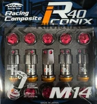 Project Kics Lug Nut & Lock R40 Iconix 14X1.5 20PC Classical W/ Red Cap WRIA14CR New. Price: $618.45.