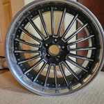 22X9 Inch 5X120 Lexani Invictus Wheel Custom Lip With Black/chrome Face Used. Price: $495.00.