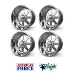 (4) 20X12 American Force Polished Independence Wheels Chevy Gmc Ford Dodge New. Price: $4020.00.