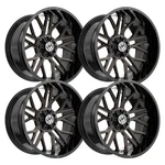 (SET-4) Off-road XF-235 20X10 Blank -12MM Black Bronze Wheels Rims Inch New. Price: $1091.33.