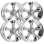 (set Of 4) Staggered Ridler 695 18X8,18X9.5 5X4.75" +0MM Chrome Wheels Rims New. Price: $1611.96.