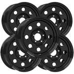 (set 5) Vision Soft 15X8 5X5" -19MM Gloss Black Wheels Rims 15" Inch New. Price: $397.95.