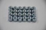 Set 24 12MM Open End Bulge Lug Nuts 3/4" Hex Conical Seat M12X1.25 New. Price: $24.00.