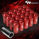 J2 M12X1.25 7075 Aluminum 25MM OD/50MM 20PCS Close End Lug Nut W/ Adapter Red New. Price: $39.99.