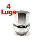 4X Excalibur 1904L Lug Nuts 1/2" Bulge Acorn 3/4" Hex Chrome 1.75" Closed End New. Price: $13.29.