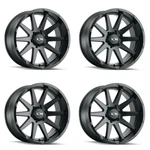Set 20" Ion 143 20X9 Matte Black 8X6.5 Wheels 0MM Rims New. Price: $1331.96.