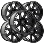 (set Of 5) Ion 149 20X10 5X5" -24MM Matte Black Wheels Rims 20" Inch New. Price: $1294.95.