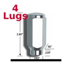 4X Gorilla Automotive Products 69198 9/16-18 7/8" Chrome Lug Nut New. Price: $24.14.