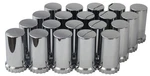 33MM Chrome Abs Plastic Cylindrical Screw On Lug Nut Covers Caps With Flange ... New. Price: $33.64.