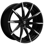 22X9" Lexani Wheels CSS-15 Black With Machined Tips Rims New. Price: $2741.00.