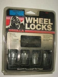 New 4-PC Set + Key Of 7/16" Steel Acorn Wheel Locks, Gorilla # 71671N. Price: $19.75.
