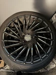 20 Staggered Lexani Wheels. Glossy Black Rims Used. Price: $1300.00.