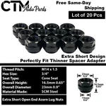20X M14X1.5 Extra Short Open End Acorn Wheel Lug Nut Fit Dodge Chrysler Jeep Ram New. Price: $26.39.