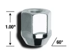 Gorilla Automotive 90087B 1/2-20 Thread Acorn Bulge Chrome Lug Nut 4 Pc Set New. Price: $18.93.