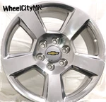 Polished 5806 Replica Wheels Fits 2021 Chevy Silverado Tahoe Ltz 6X5.5 New. Price: $1099.99.