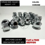 Fit Ford F-150 2015-2020 Oem Replacemnt Solid Lug Nuts 14X1.5 Thread Chrome 24PC New. Price: $38.99.