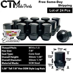 24X Black Cadillac Oem Factory Lug Nut 14X1.5 Escalade Srx XT5 XT6 Stock Wheels New. Price: $35.19.