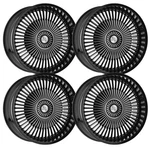 (SET-4) Cavallo CLV-41 18X8 5X114.3/5X120 35MM Black Machined Wheels Rims New. Price: $989.39.