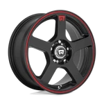 Motegi MR116 FS5 16X7 5X100/5X114.3 40MM Matte Black Red Racing Stripe Wheel New. Price: $176.92.