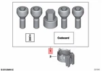Genuine Mini Cooper Jcw One F54 F55 F56 F57 F60 R50 Set Wheel Locks 36132453960 New. Price: $71.92.